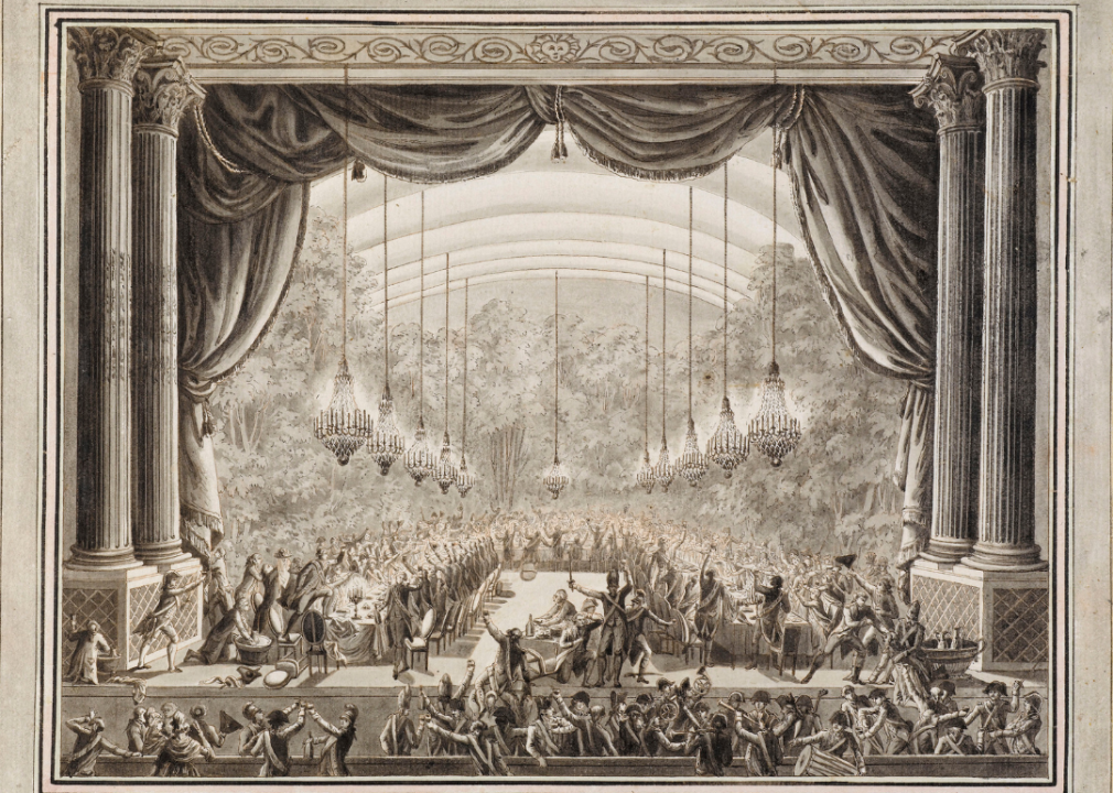 Jean-Louis Prieur’s depiction of Banquet of the Garde du Corps.