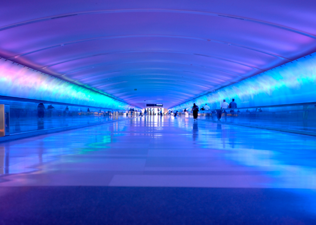 Light Tunnel Detroit Metropolitan Wayne County Airport
