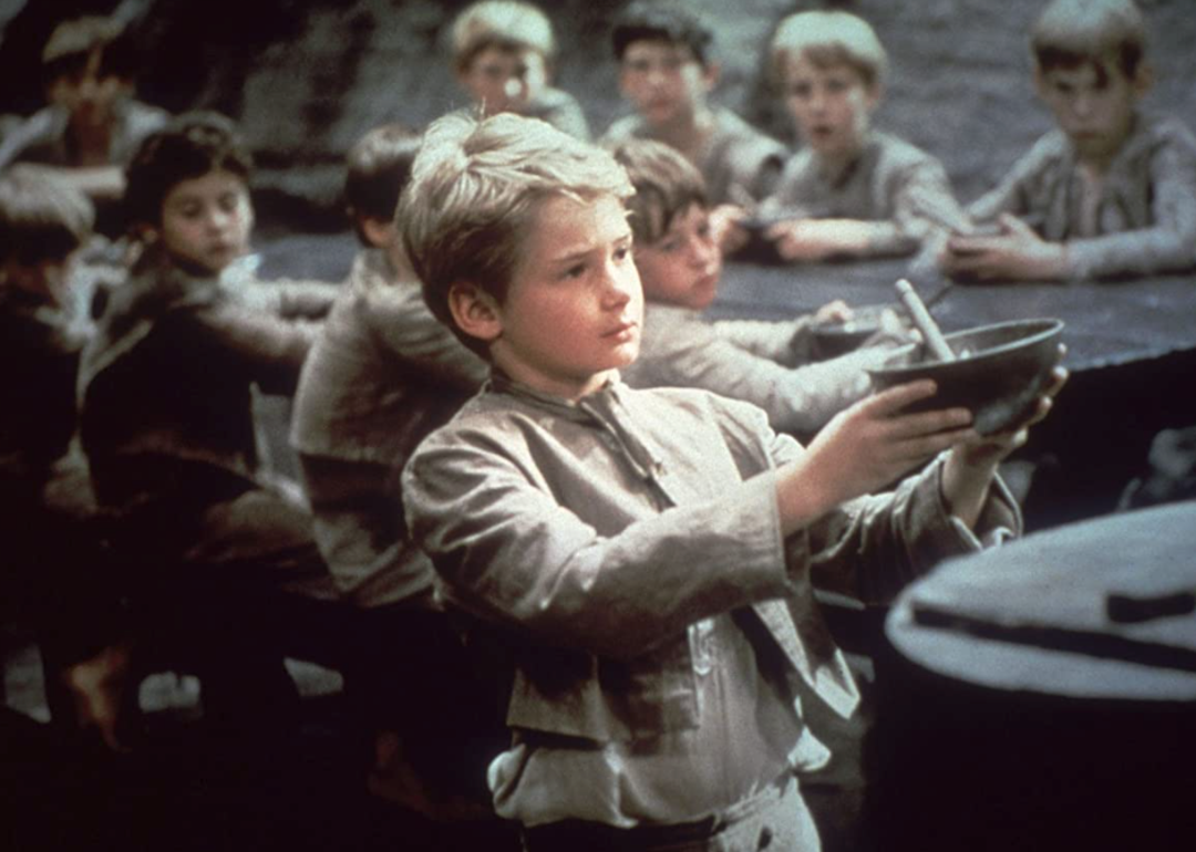 Mark Lester in a scene from the film ‘Oliver!’