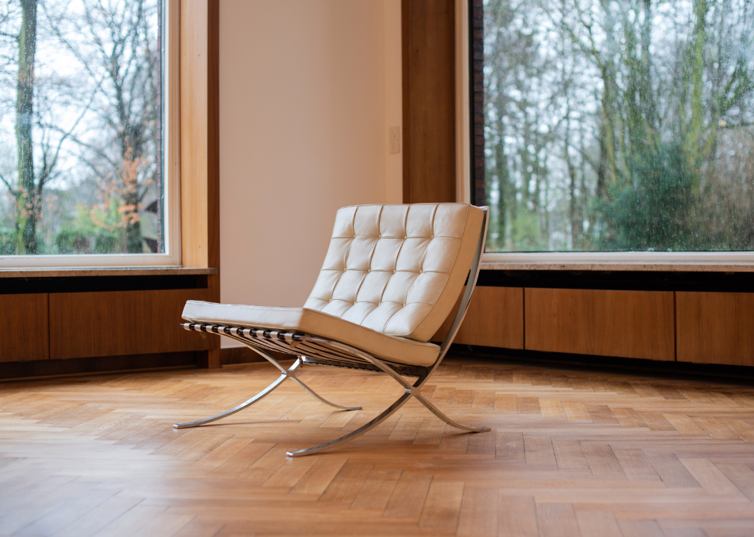 Mies van der Rohe Barcelona armchair.