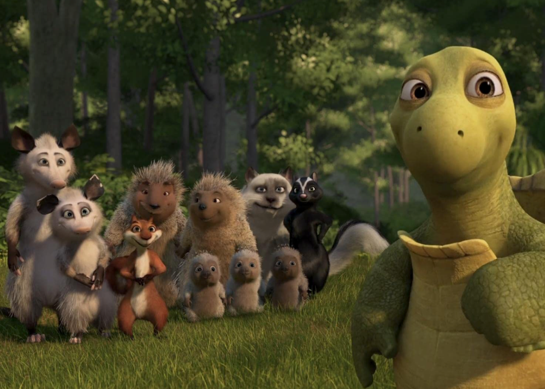 An animated still from ‘Over the Hedge’.