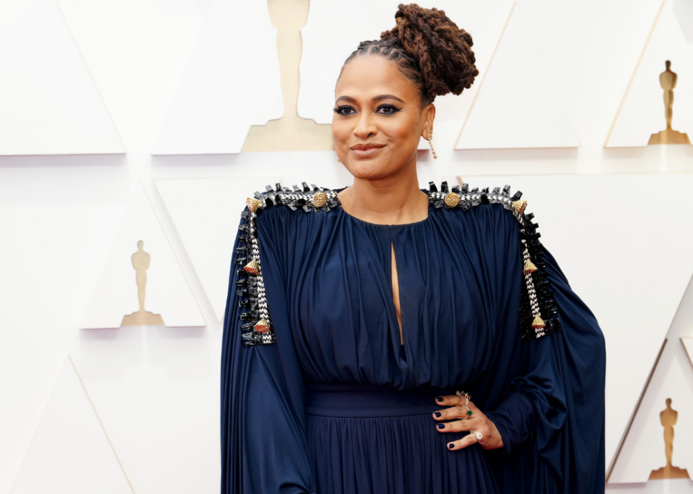 Ava DuVernay poses at the Academy Awards