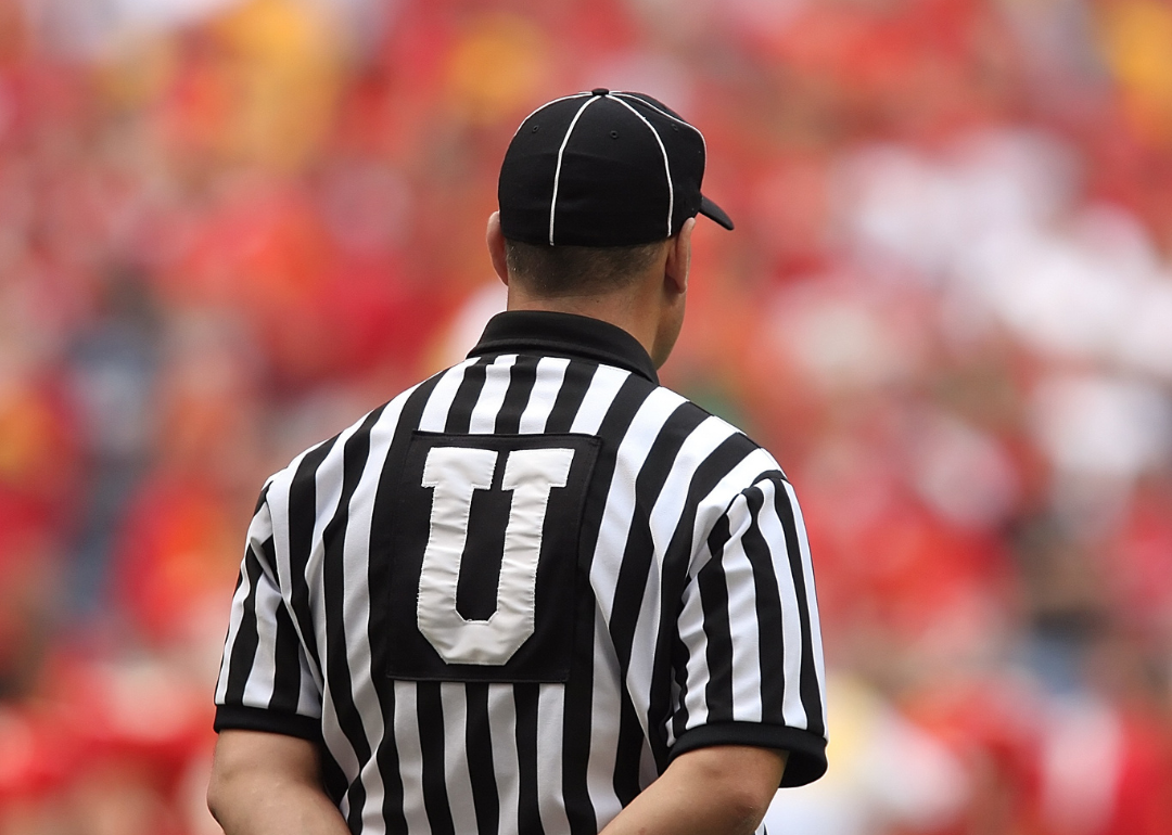 Umpire on sports field