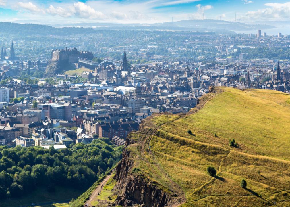 Cityscape of Edinburgh from Arthur’s Seat
