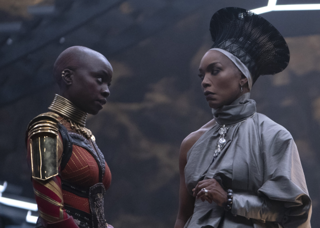 Angela Bassett and Danai Gurira in ‘Black Panther: Wakanda Forever’