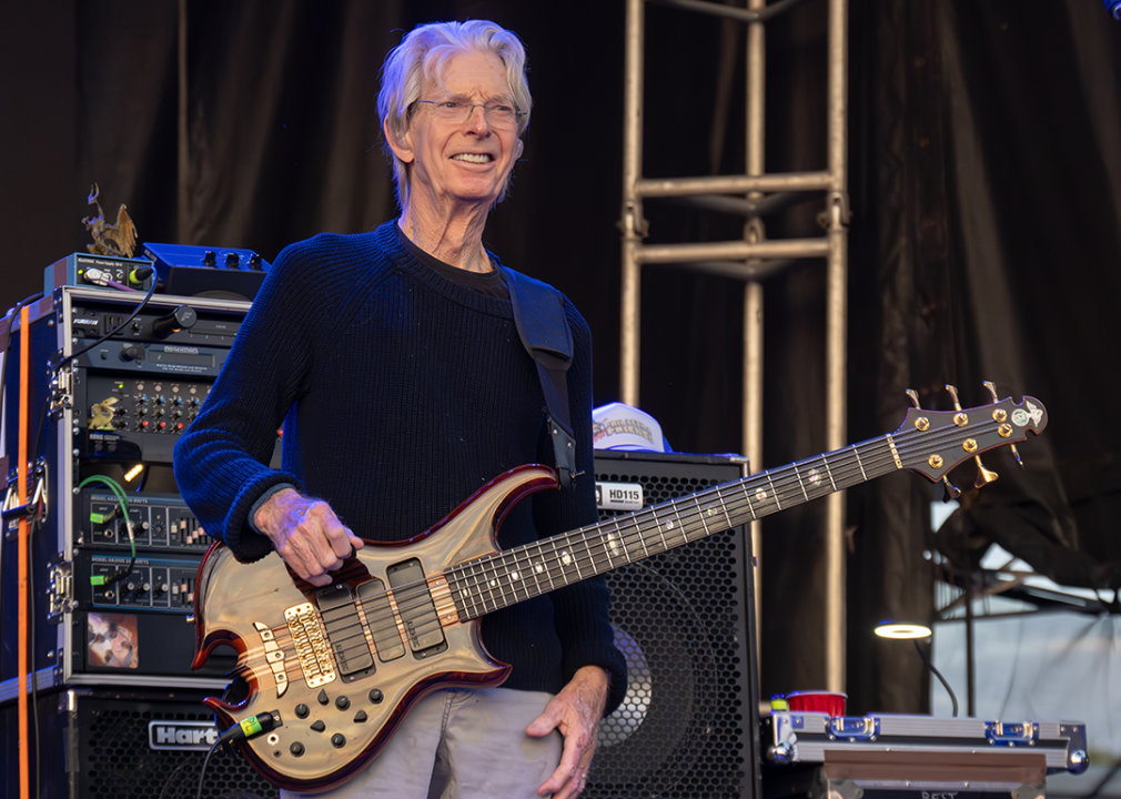 Phil Lesh performing onstage.