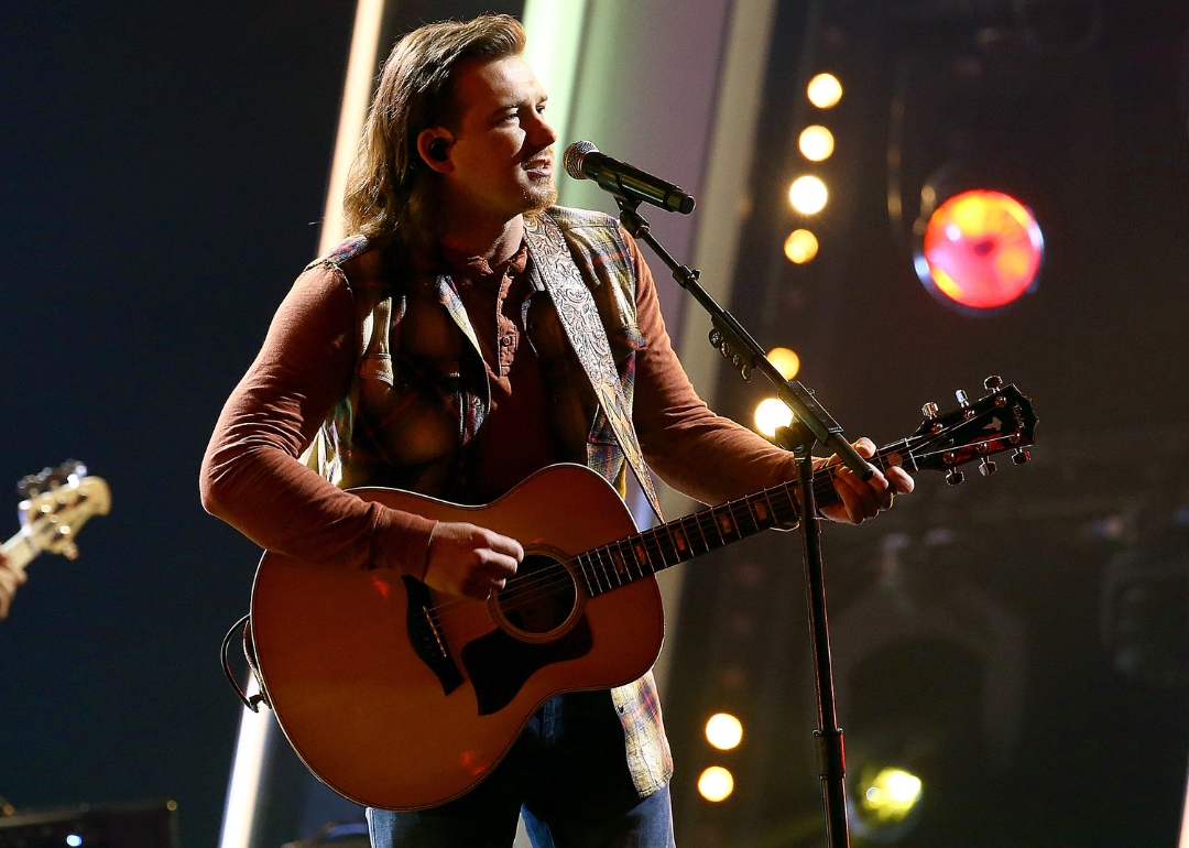 Morgan Wallen performs onstage.