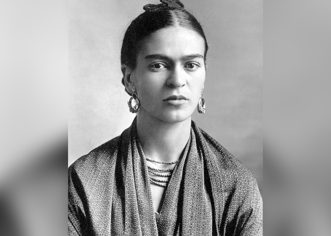 Portrait of Frida Kahlo as young adult.
