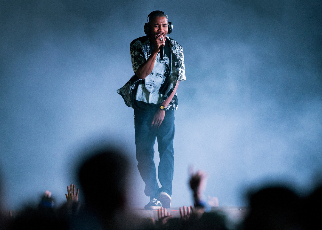 Frank Ocean performing onstage.