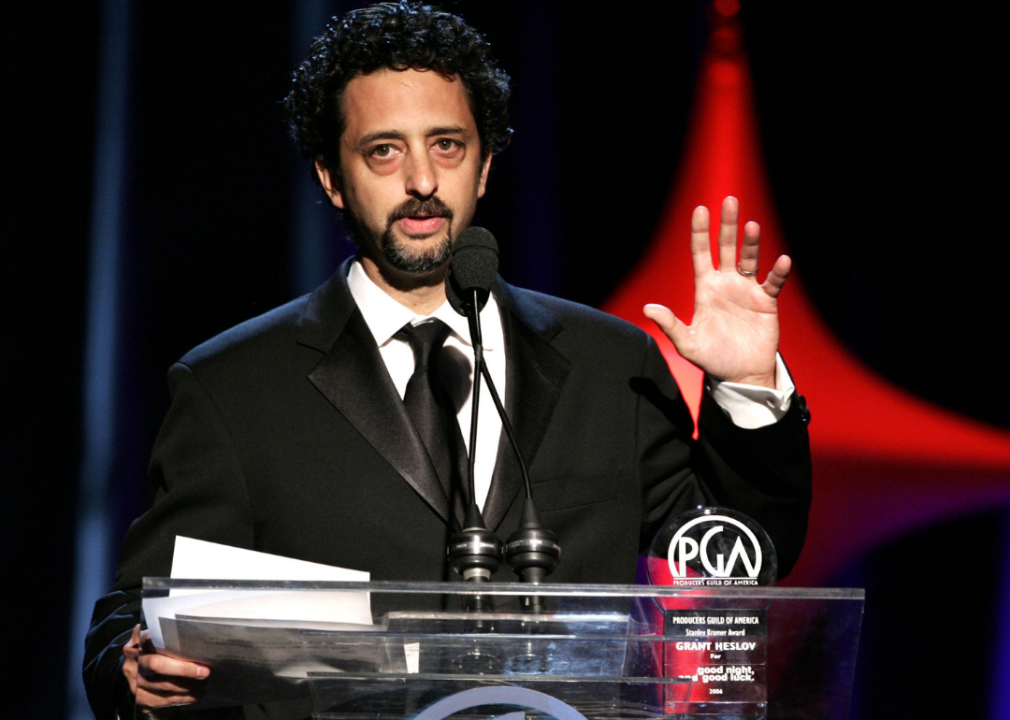 Grant Heslov accepts award