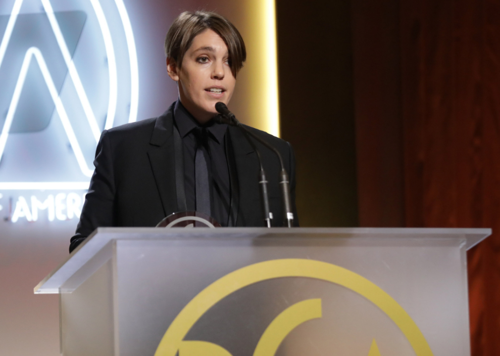 Megan Ellison speaks at Producers Guild Awards