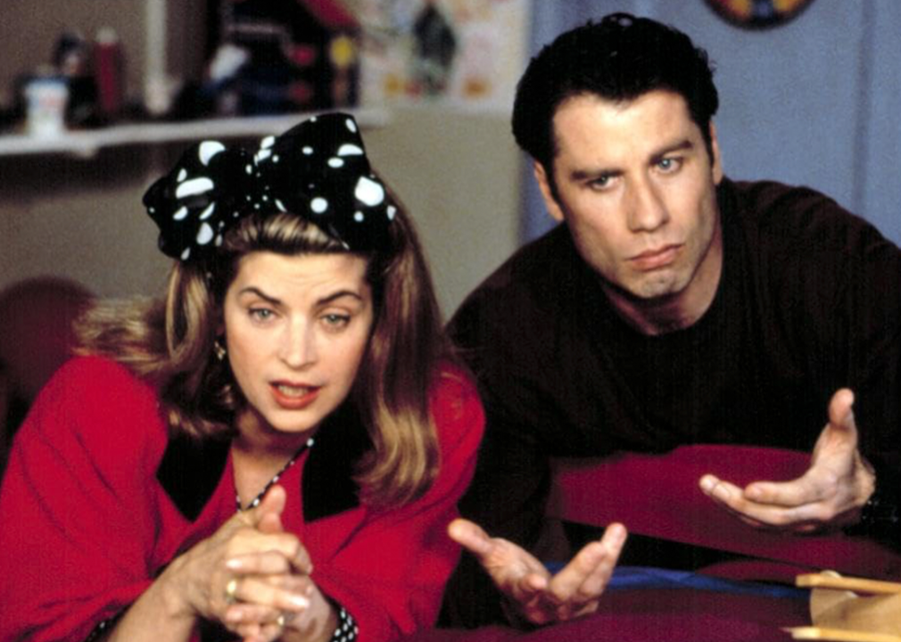 #45. Look Who's Talking (1989) John Travolta and Kirstie Alley in ‘Look Who's Talking’.