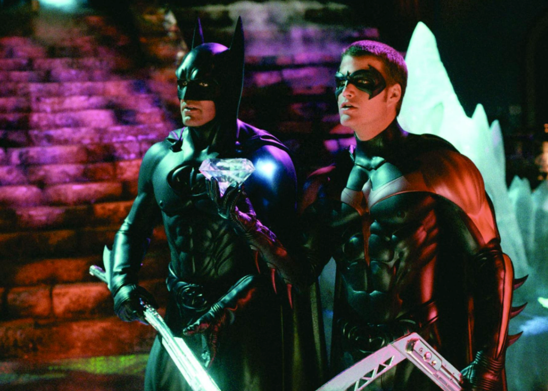 George Clooney and Chris O'Donnell in a scene from ‘Batman & Robin’.