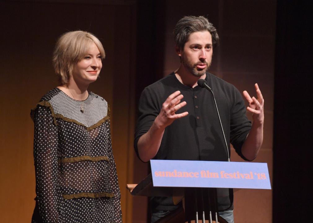 Jason Reitman and Diablo Cody speak at a screening at Sundance Film Festival