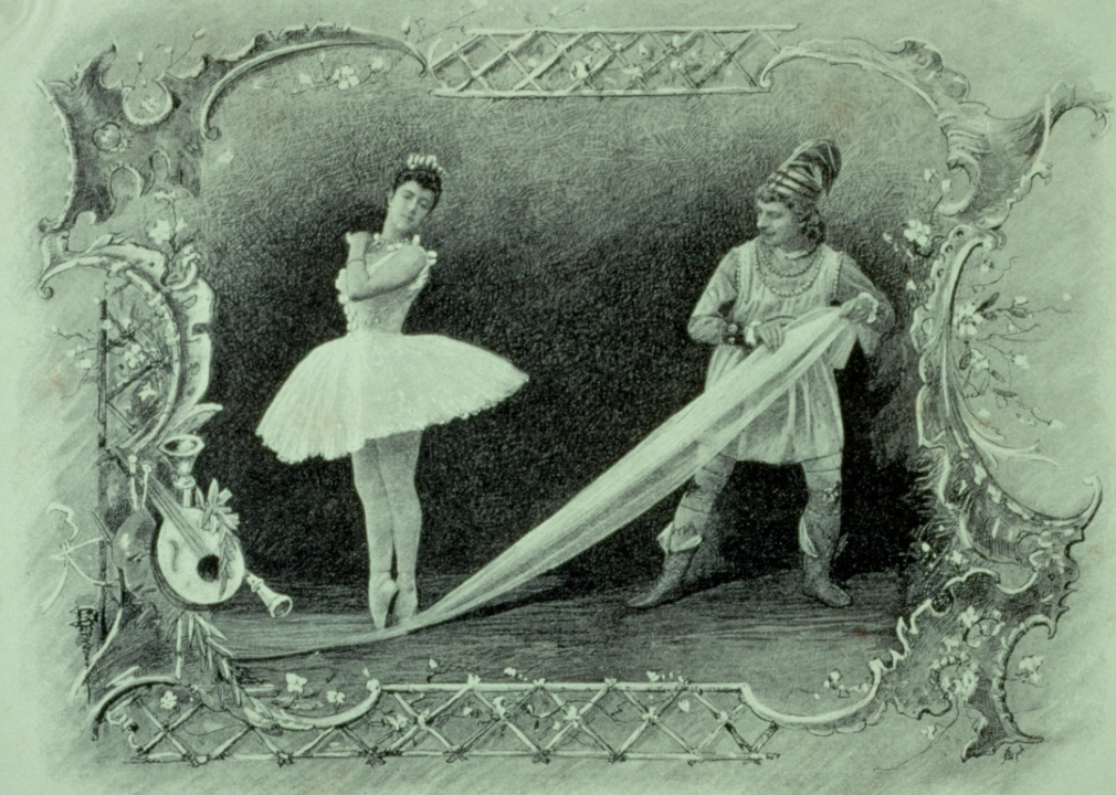 Illustration of the first performance of Tchaikovsky’s Nutcracker.