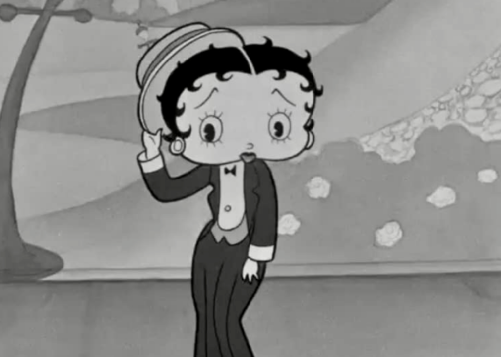 Animated character Betty Boop from film still