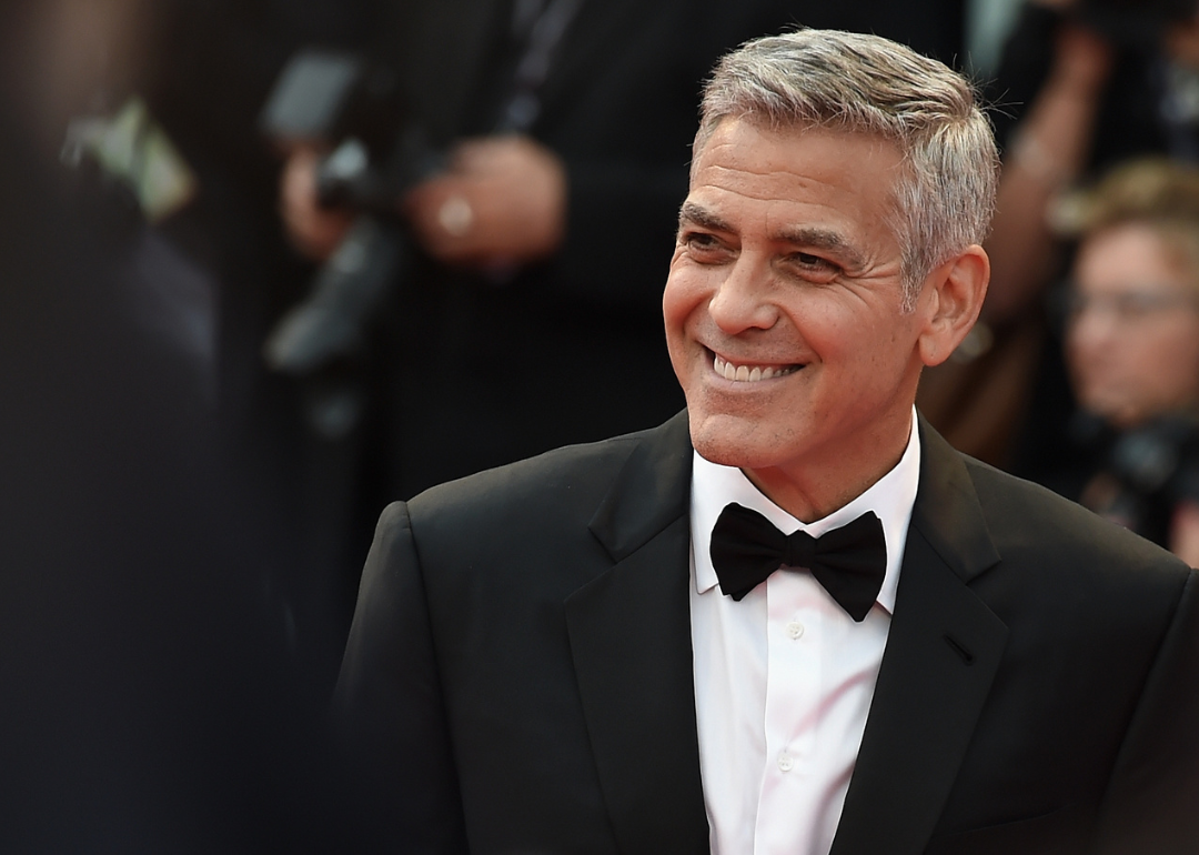 George Clooney walks the red carpet at the Venice Film Festival.
