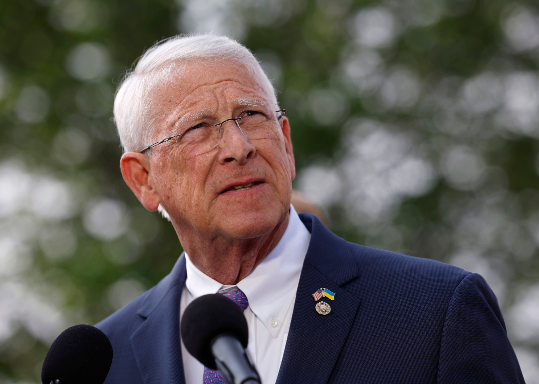 Senator Roger Wicker speaks at press conference.