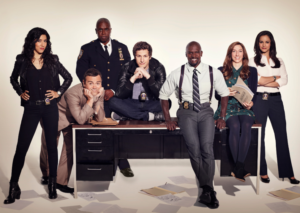 The cast of ‘Brooklyn Nine-Nine’ in a promotional still.
