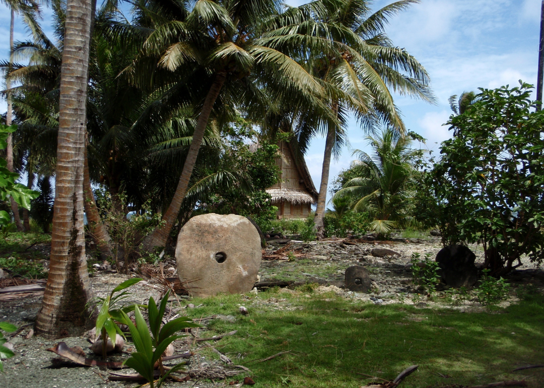 Rai stones in Micronesia.