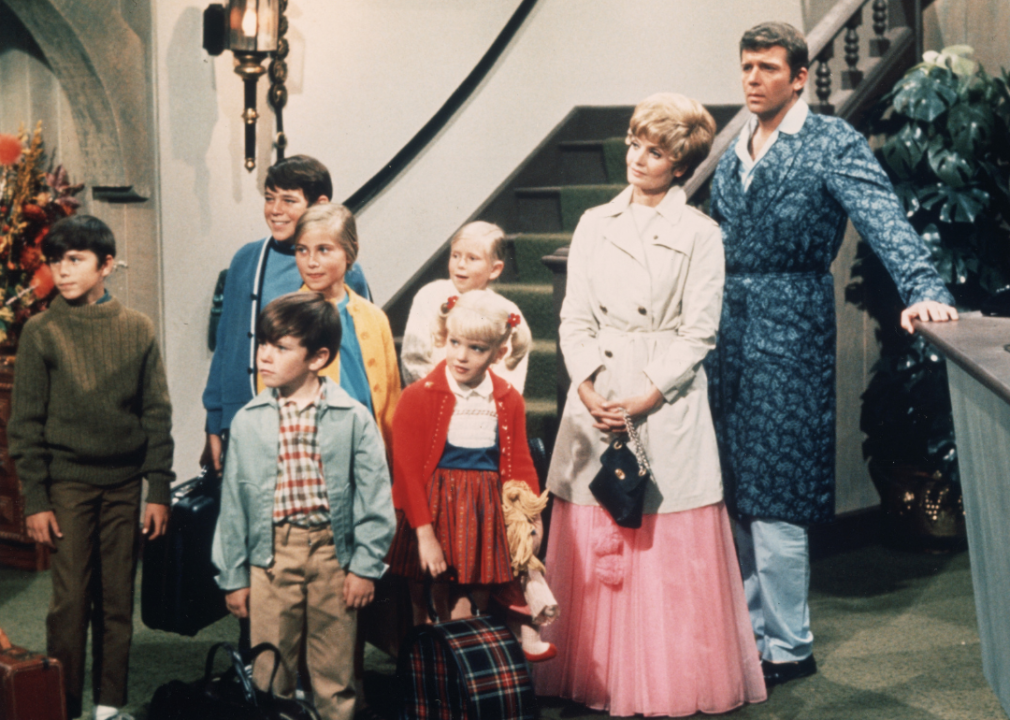 The cast of 'The Brady Bunch’ in pilot episode.