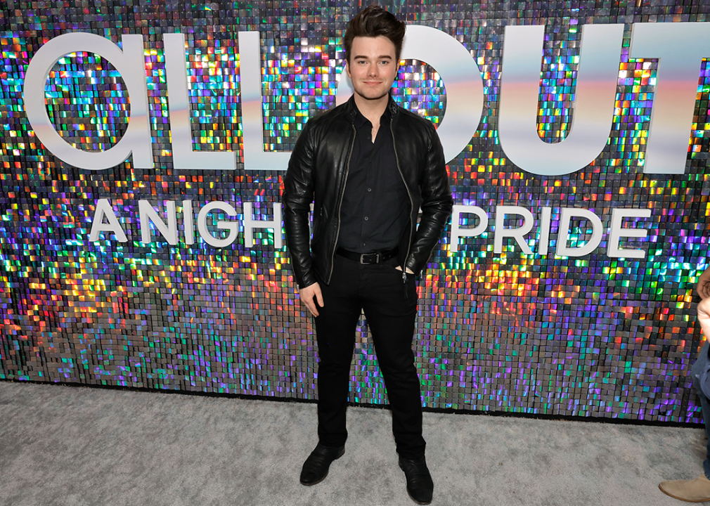 Chris Colfer attends Netflix's 'All Out: A Night of Prideâ in West Hollywood.