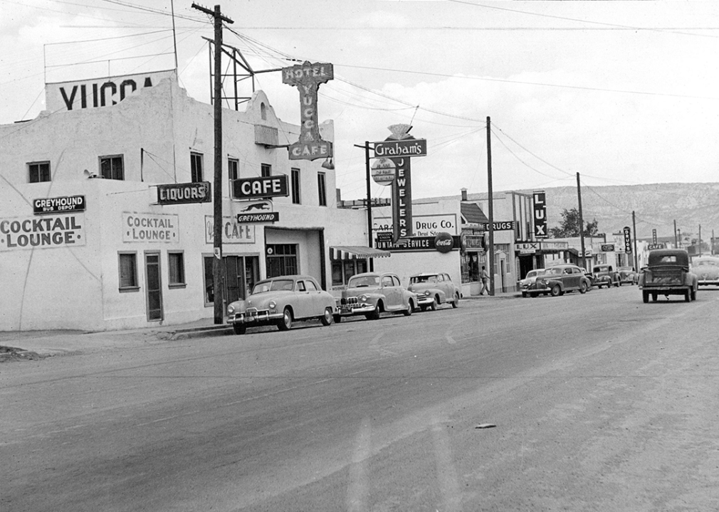 Route 66 through Grants, New Mexico.