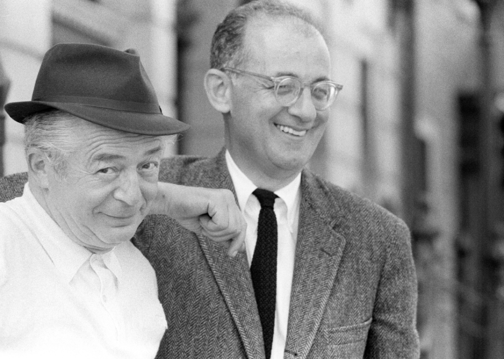 Billy Wilder and I.A.L. Diamond on film set