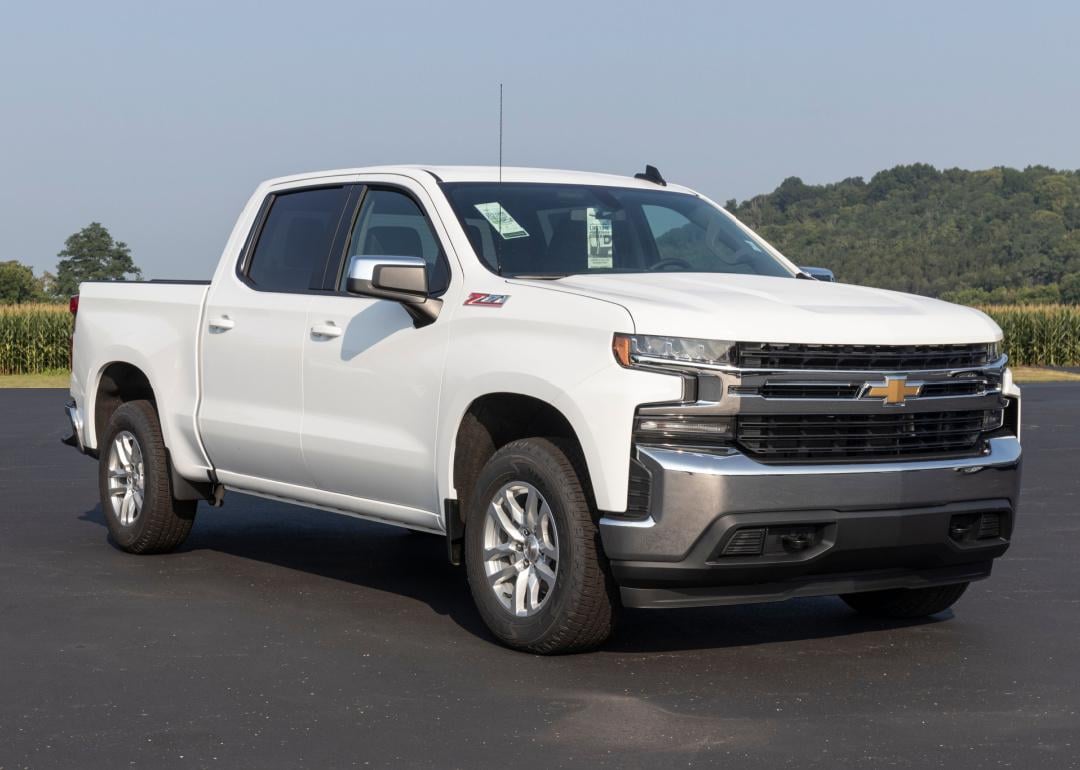 White Chevrolet Silverado truck