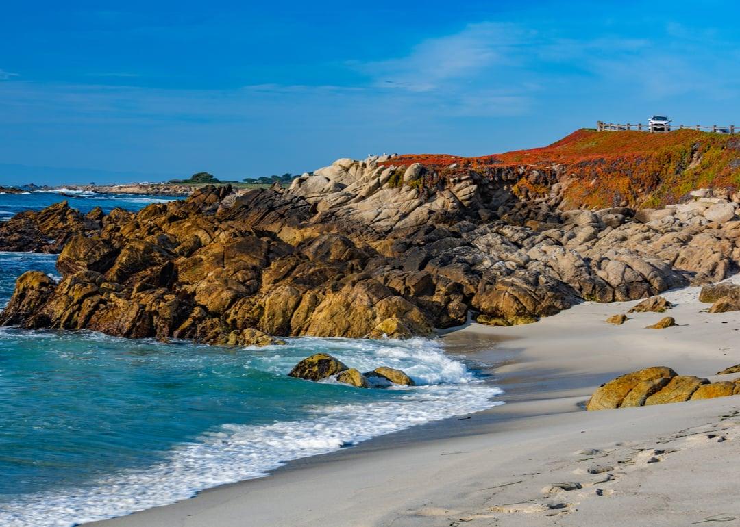 Rocky beach in Del Monte Forest.