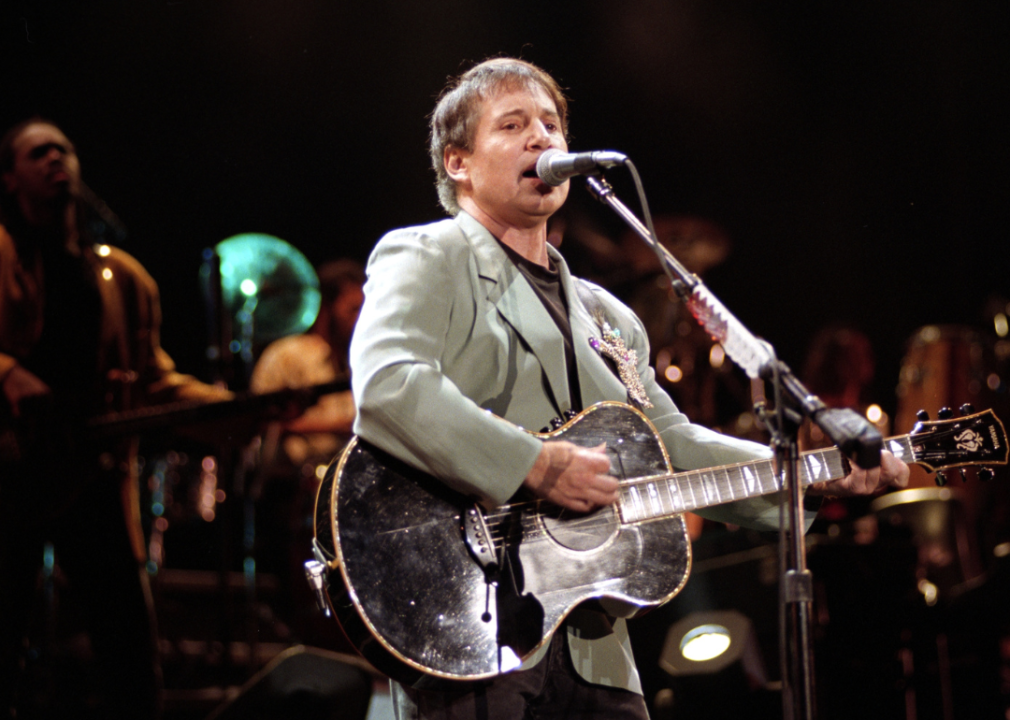 Paul Simon performs onstage