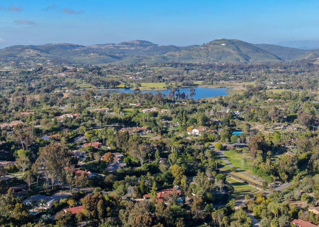 Aerial view of Rancho Santa Fe.