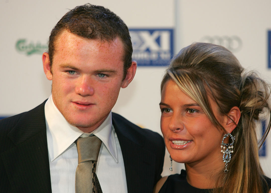 Wayne Rooney and Coleen McLoughlin at event
