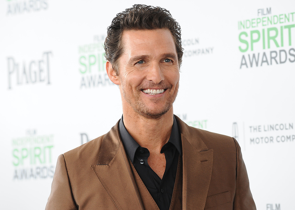 Matthew McConaughey attends the 2014 Film Independent Spirit Awards.
