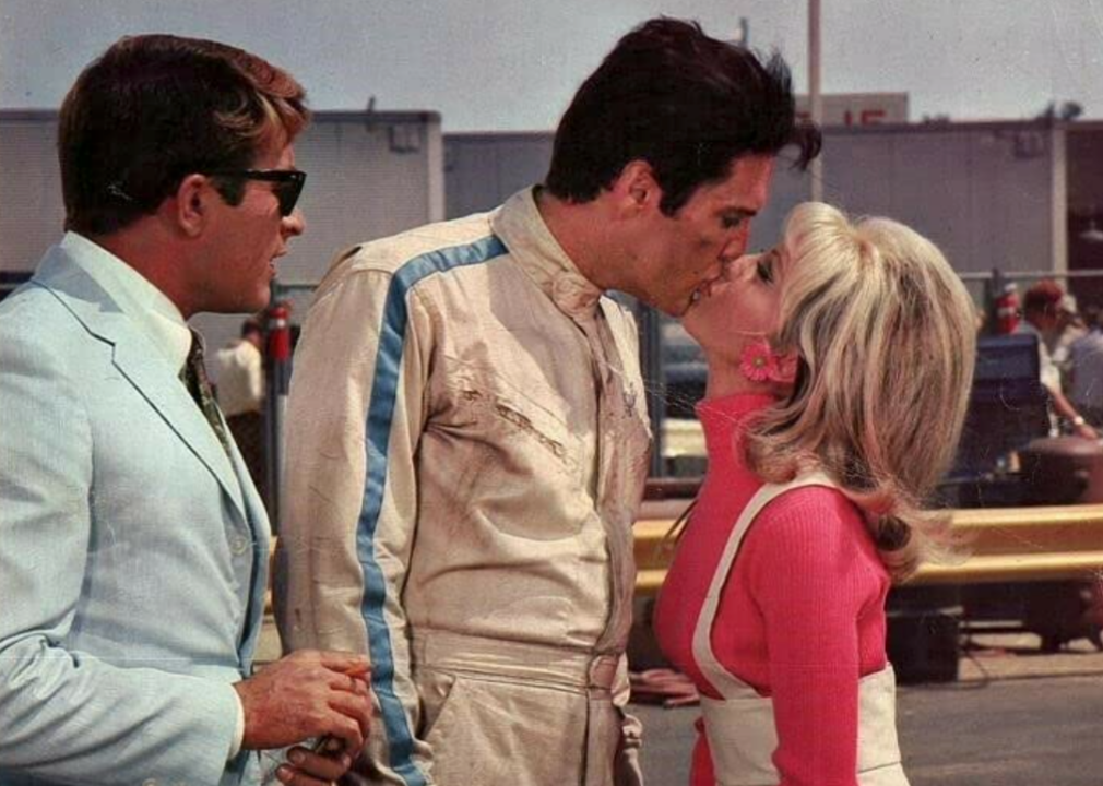 Elvis Presley, Bill Bixby, and Nancy Sinatra in ‘Speedway’