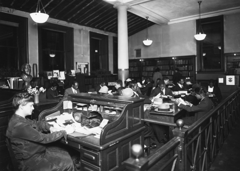 135th Street branch of the New York City Public Library in 1930.