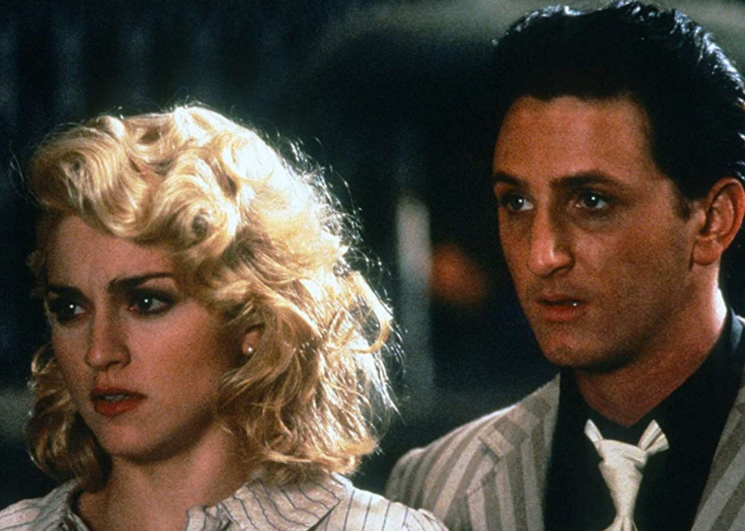 Madonna and Sean Penn in a scene from ‘Shanghai Surprise’.
