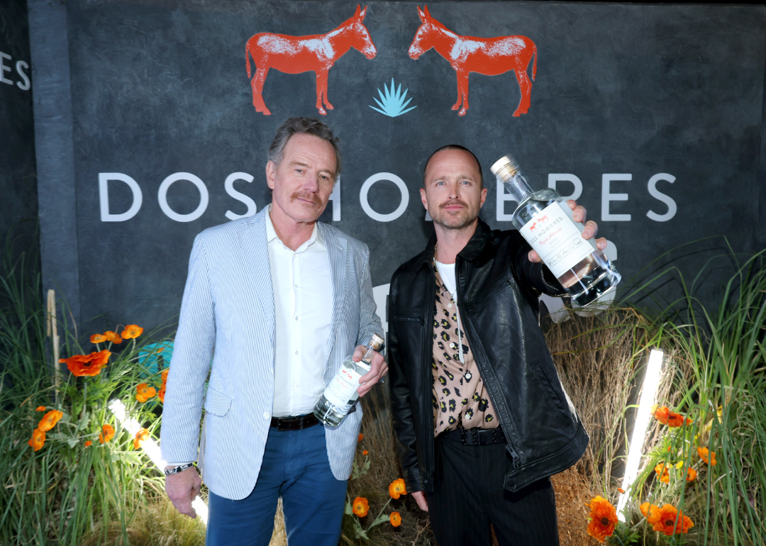 Bryan Cranston and Aaron Paul at Dos Hombres event.