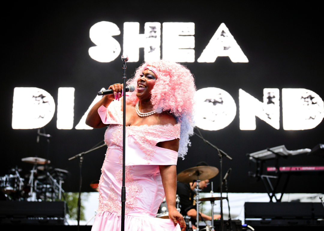 Shea Diamond performs during Outloud Raising Voices Music Festival.