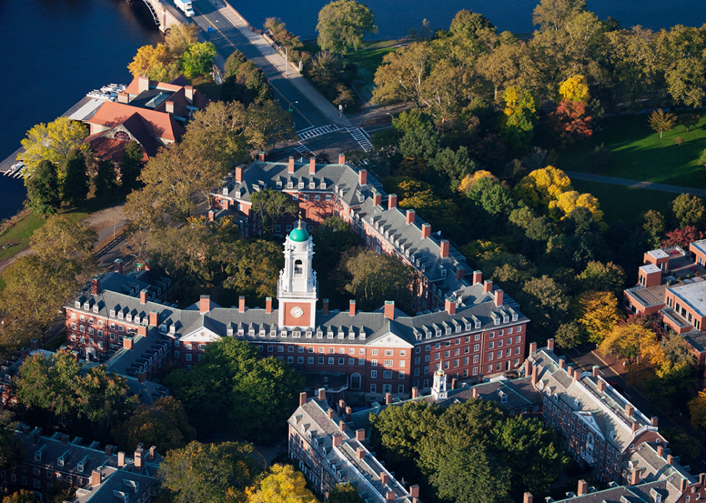 An aerial view of the Hartford campus.