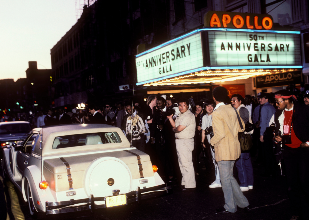 Apollo 50th Anniversary exterior marquee.