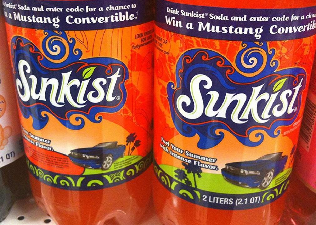 sunkist with food coloring