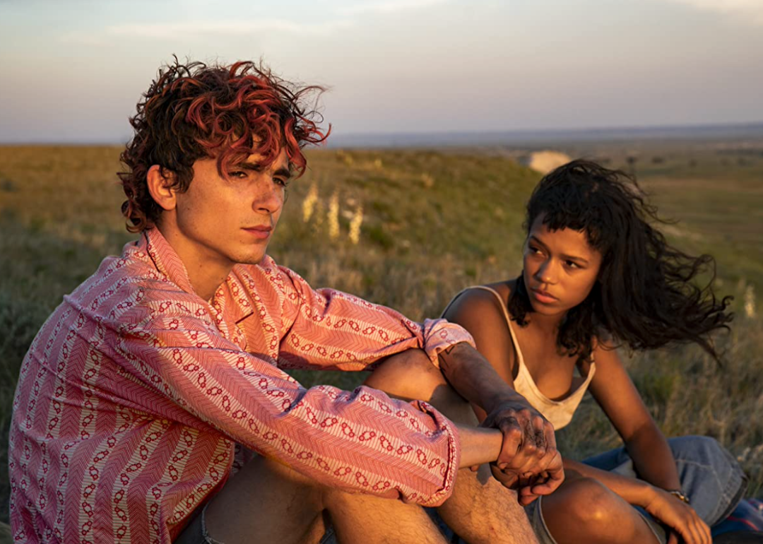 Timothée Chalamet and Taylor Russell in ‘Bones and All.