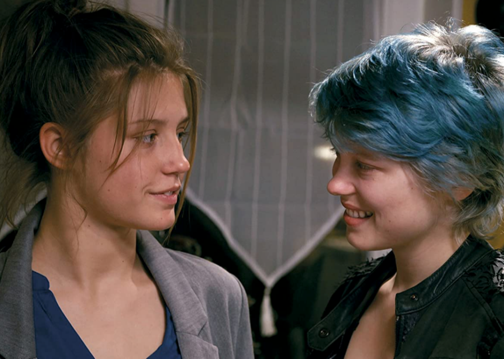 Lea Seydoux and Adele Exarchopoulos in a scene from “Blue Is the Warmest Colour”