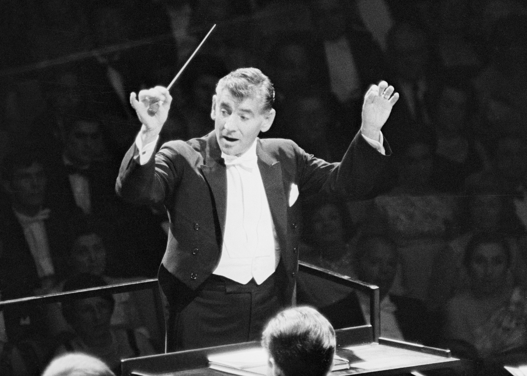 Leonard Bernstein conducts the New York Philharmonic.