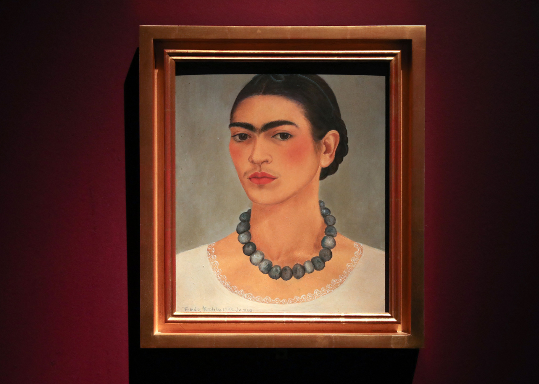 Frida Kahlo's 'Self-portrait with the Necklace’ painting.