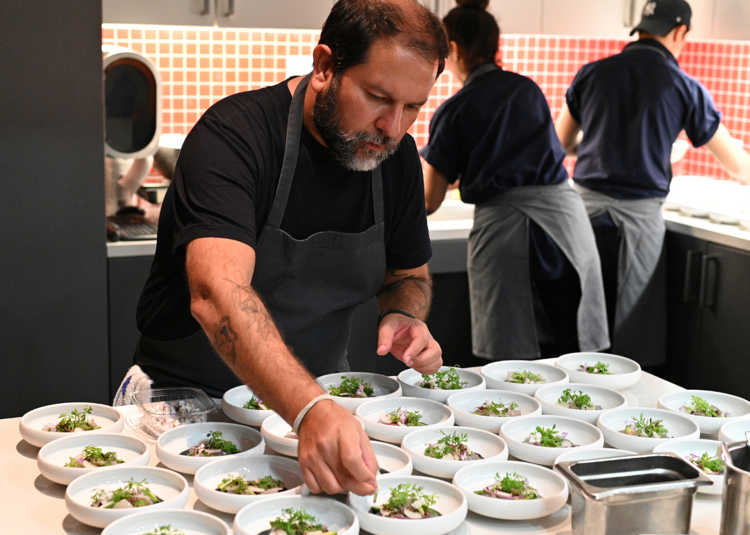 Enrique Olvera attends food festival.