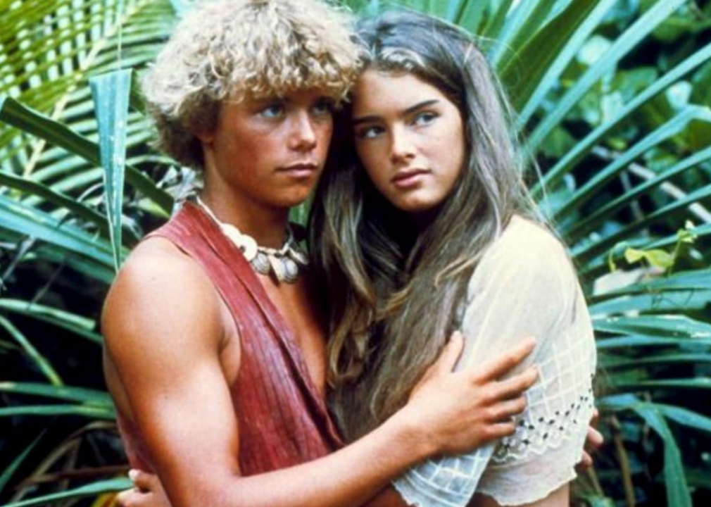 #39. The Blue Lagoon (1980) Brooke Shields and Christopher Atkins in ‘The Blue Lagoon’.