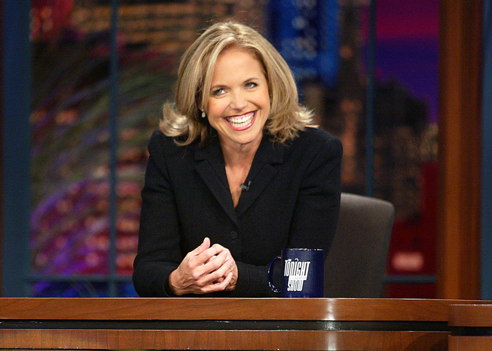Katie Couric appears on The Tonight Show with Jay Leno.