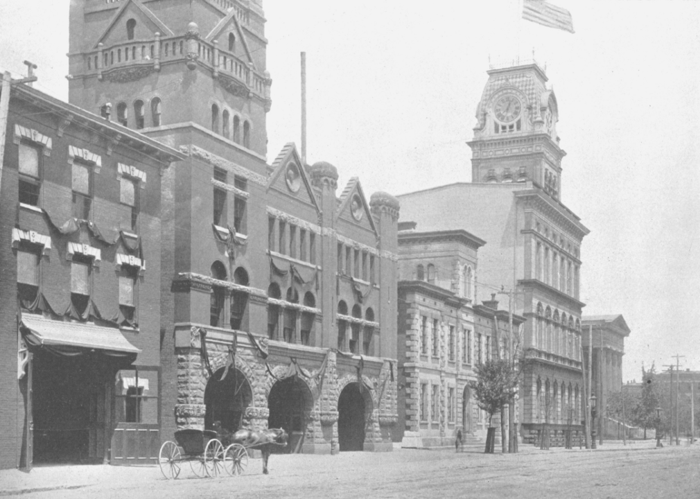 Louisville City Hall and Jefferson Street